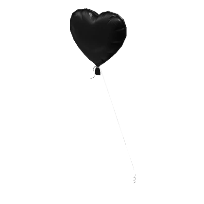 Black Heart Balloon [Hand Held]