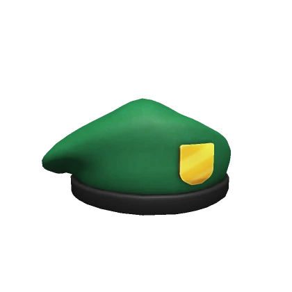 Army green military beret