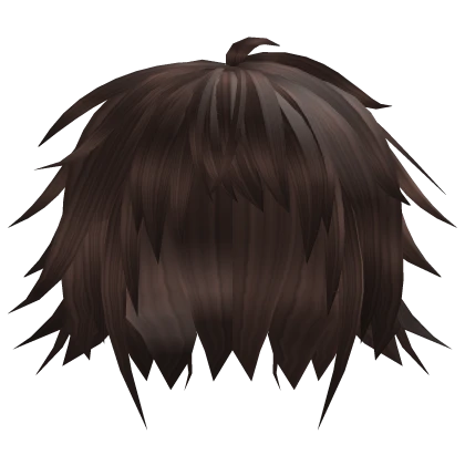Brown Rockstar Emo Anime Hair