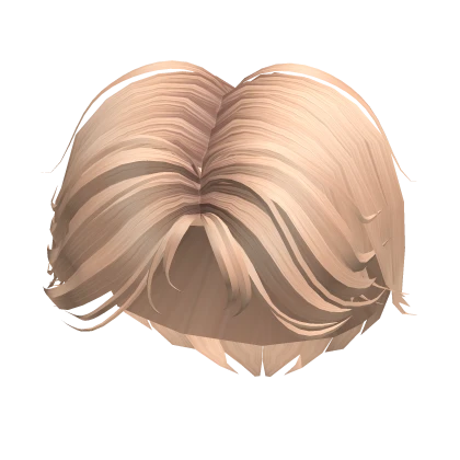 Men's Blonde Middle Part Hair