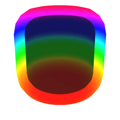 Rainbow Head Outline Aura