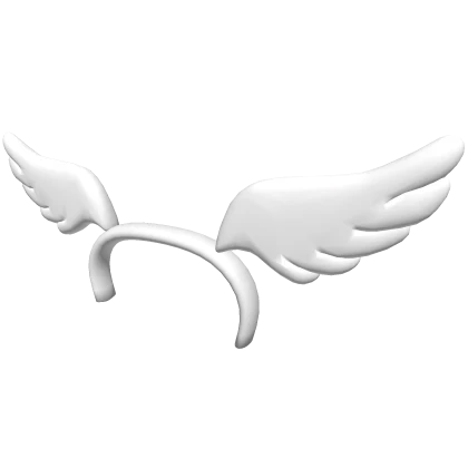 White Angel Wings Headband