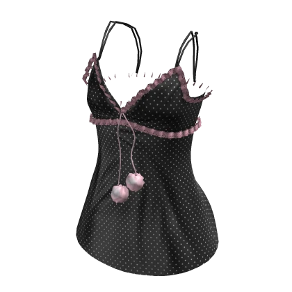 Ruffle Girly Vintage Top | Black & Pink