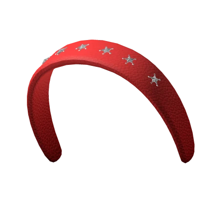 Red Star Studded Headband