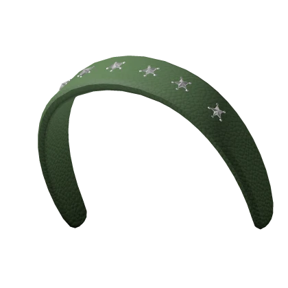 Green Star Studded Headband