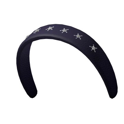 Navy Blue Star Studded Headband