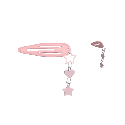 Y2K Charm Hairclips Pink