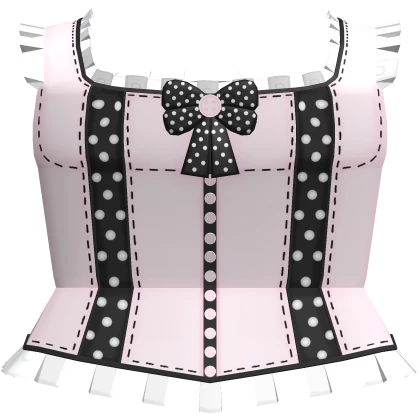Cute Pink Kawaii Halloween Witch Corset Top
