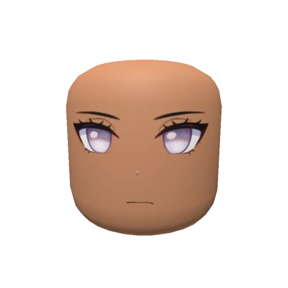 Pearly Anime Face Head Violet Eyes Nougat Tan Mask