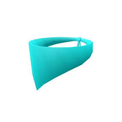 Blue Bandana Mask - Cartoony Light Neon