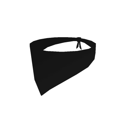 Void Black Bandana Mask - Cartoony