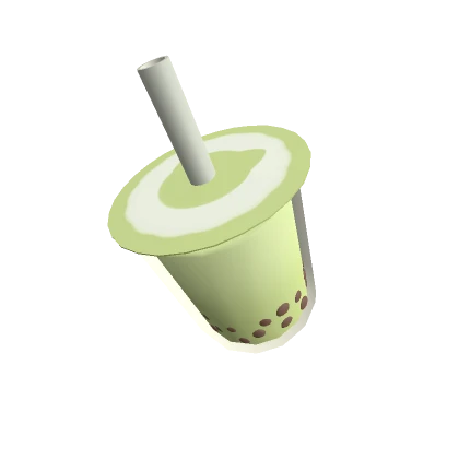 Kawaii Boba Tea - Cute Green Avocado Macha Drink