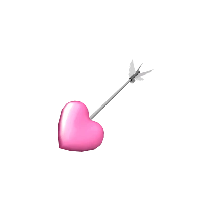 Struck Pink Heart Arrow