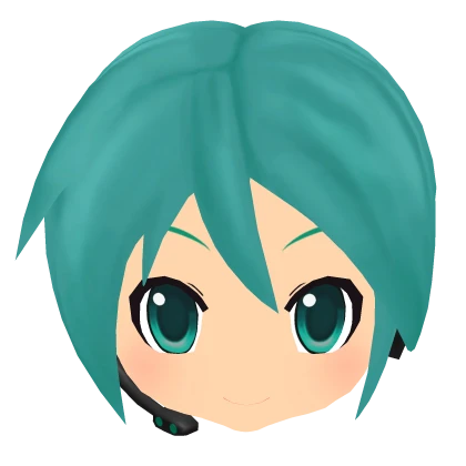 Hatsune Miku Chibi Face & Hair