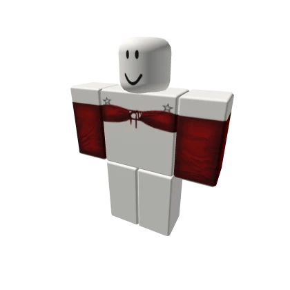 y2k dh red tied top w star tats