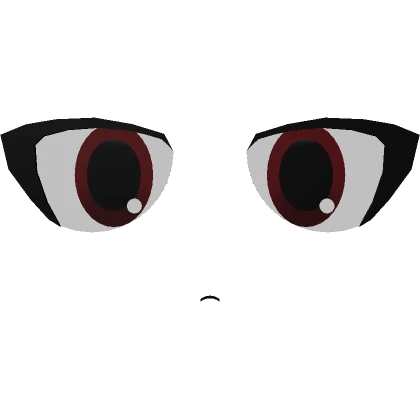 Emotionless Anime Red Face 3D (Default Head)