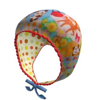 ❀ heisei retro harajuku panda bonnet headscarf set