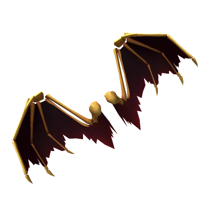 Gold Dragon Bone Wings (Red)