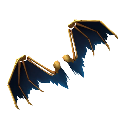 Gold Dragon Bone Wings (Blue)