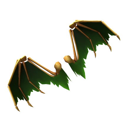 Gold Dragon Bone Wings (Green)