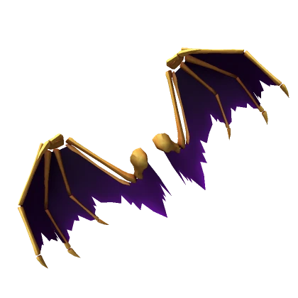 Gold Dragon Bone Wings (Purple)