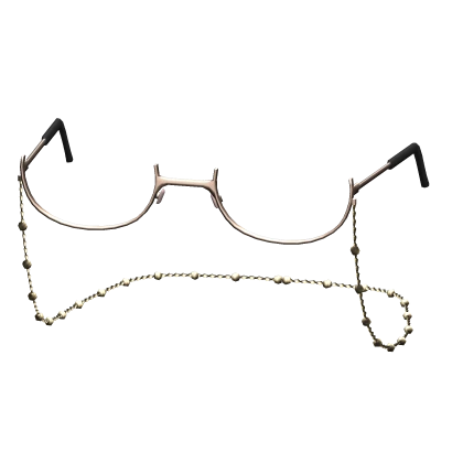 Stylish Glasses W/ Chain Pink