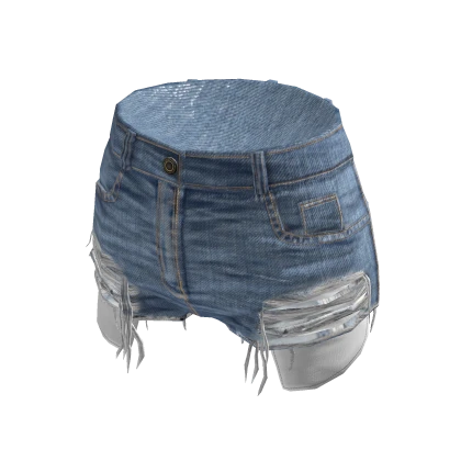 Light Blue Ripped Jean Shorts