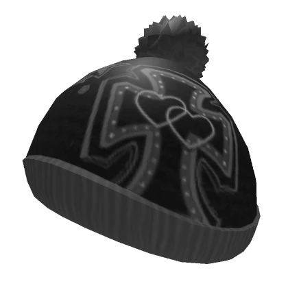 Black Y2K Warm Beanie