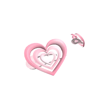 Y2k Heart Hair Clip Pink