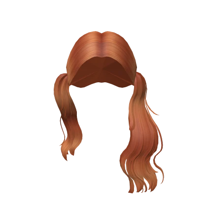 Long Wavy Popstar Pigtails in Ginger
