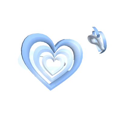 Y2k Heart Hair Clip Blue