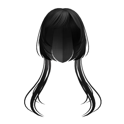 ♡ : ꒰ cute anime jellyfish hair in black ꒱
