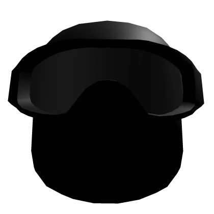 Black Tactical Ski Mask With Goggles