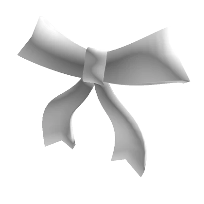 Neck Bow Ribbon 3.0 White