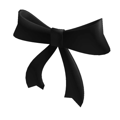 Neck Bow Ribbon 1.0 Black