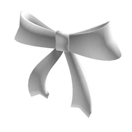 Neck Bow Ribbon 1.0 White