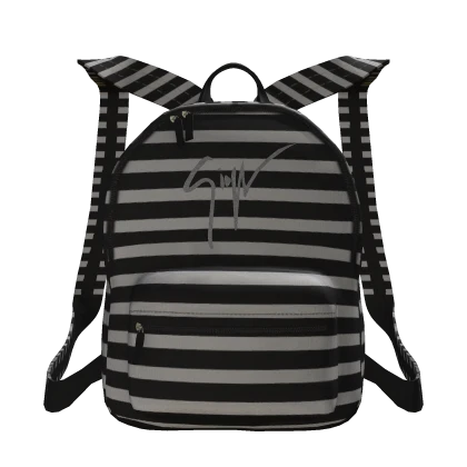 giuseppe zanotti striped backpack