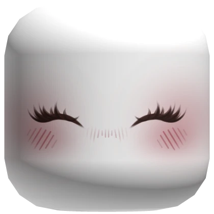 Blushing Kawaii Face (White)