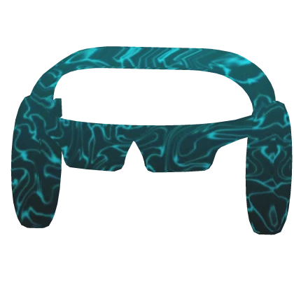 ✨ Cyan Waves Neon Headphones + Shades 