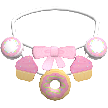 harajuku decora kandi cupcake pastel necklace