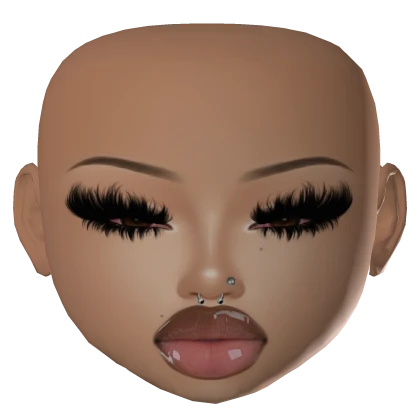 IZA baddie mesh head makeup dramatic lashes