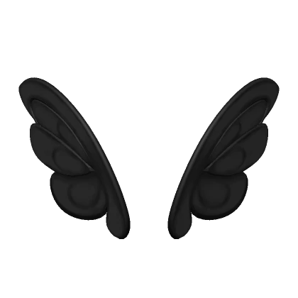 Cupid Angel Wings Black