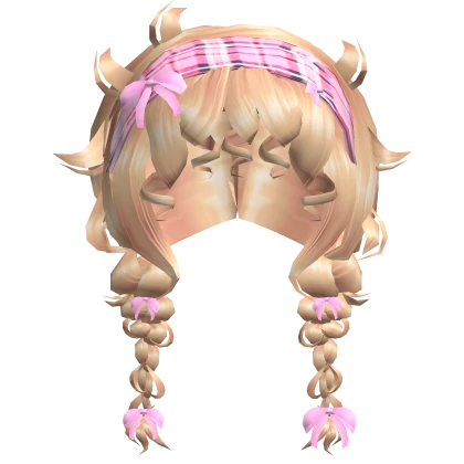 Coquette Baby pink farmer braids [blonde]