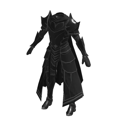 Black nightmare knight plate armor set