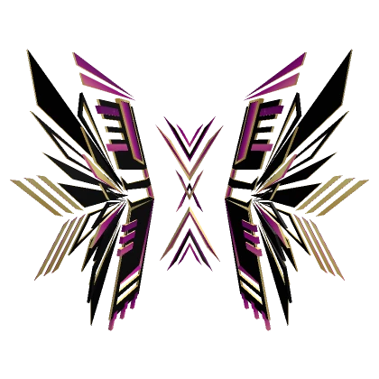 Cyber Waveshaper Wings (Sunset Gold)