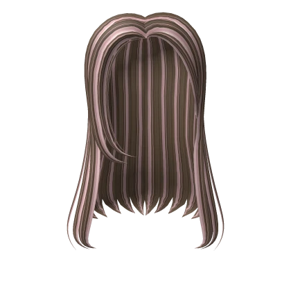 Y2k Dollz Gyaru hair w brown n pink highlights