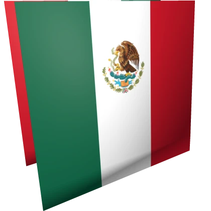 Mexico Flag Country Full Shield World