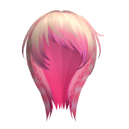 Scene emo 2000s hair Pink blonde ombre long y2k 