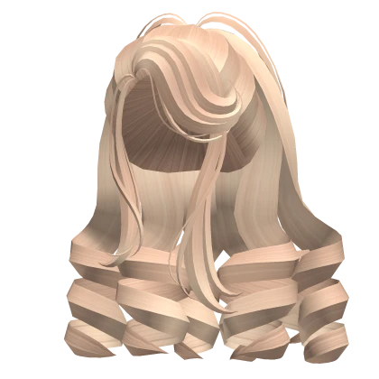 Glamorous 2000s Royal Curls in Blonde