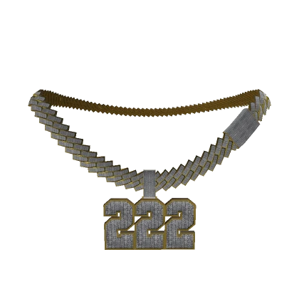 222 GOLD ICED OUT CUBAN CHAIN